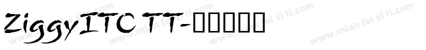 ZiggyITC TT字体转换